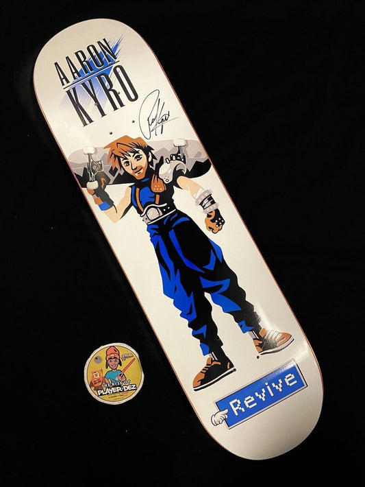 Signed Aaron Kyro Revive Final Fantasy VII Anime Autographed Skateboard Deck