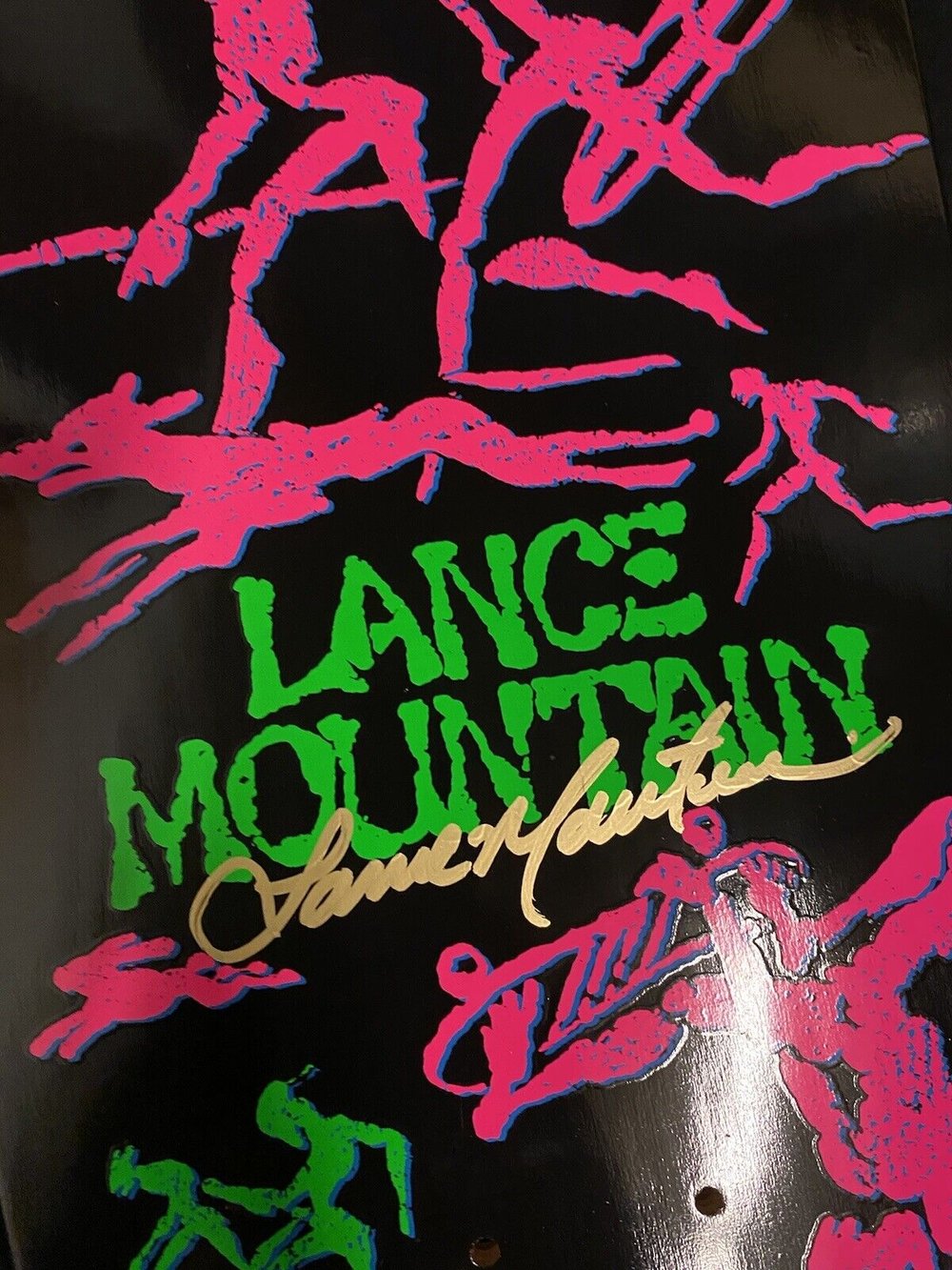 Signed Lance Mountain Bones Brigade Series 14 Autographed Skateboard Deck Powell Peralta