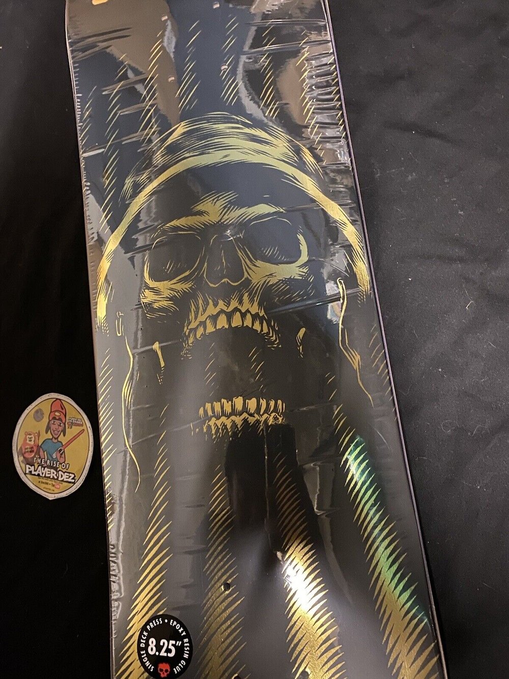 Signed Chris Cole Zero Autographed Skateboard Deck Gold Foil Apocalypse