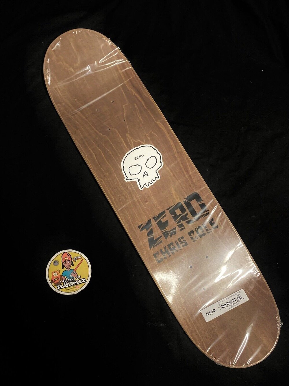 Signed Chris Cole Zero Autographed Skateboard Deck Gold Foil Apocalypse