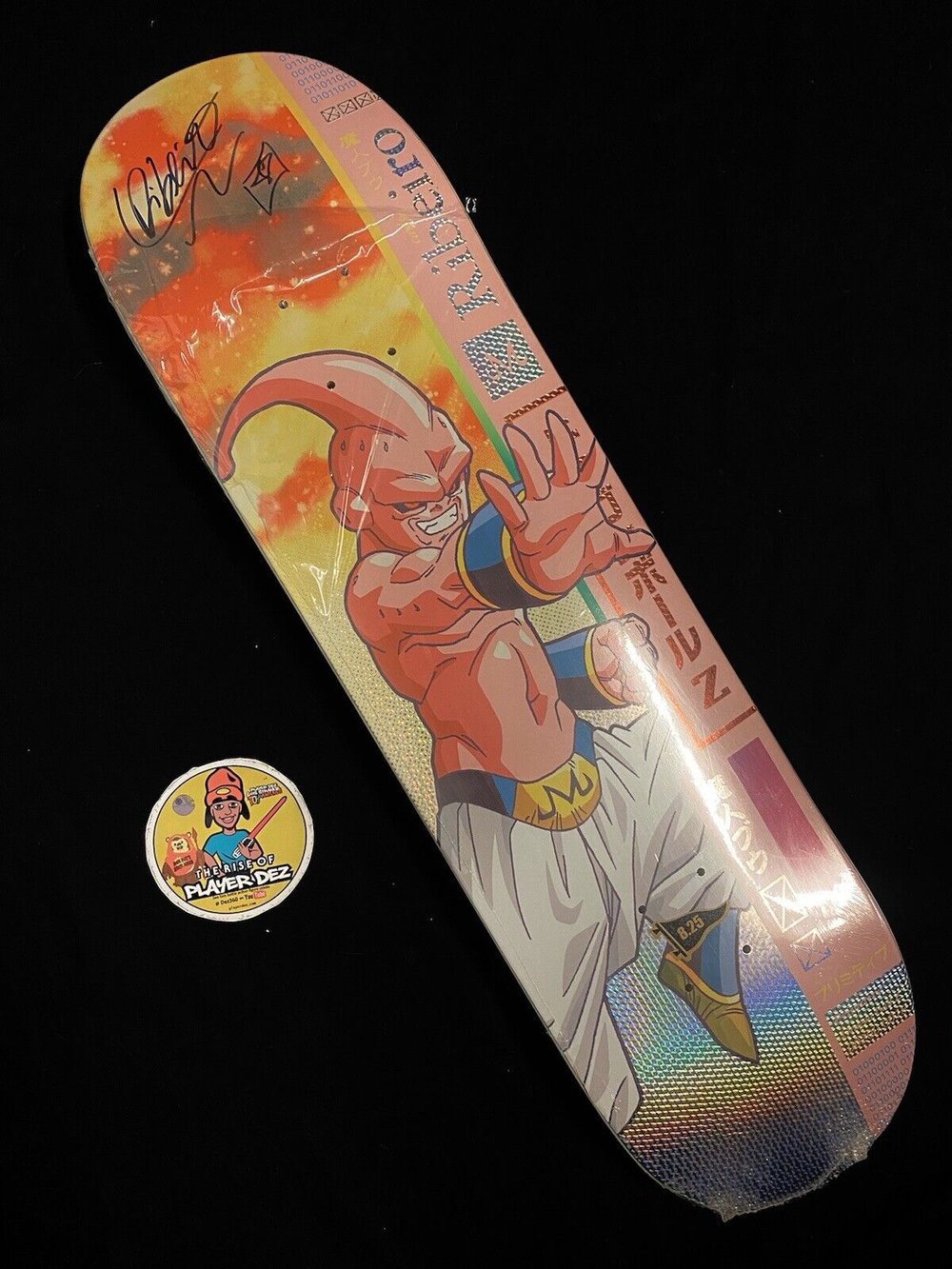 Signed Carlos Ribeiro Primitive Autographed Skateboard Deck Super Kid Buu Dragon Ball Z