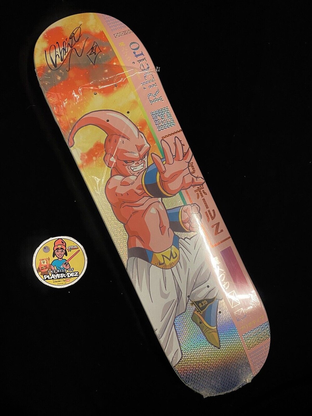 Signed Carlos Ribeiro Primitive Autographed Skateboard Deck Super Kid Buu Dragon Ball Z