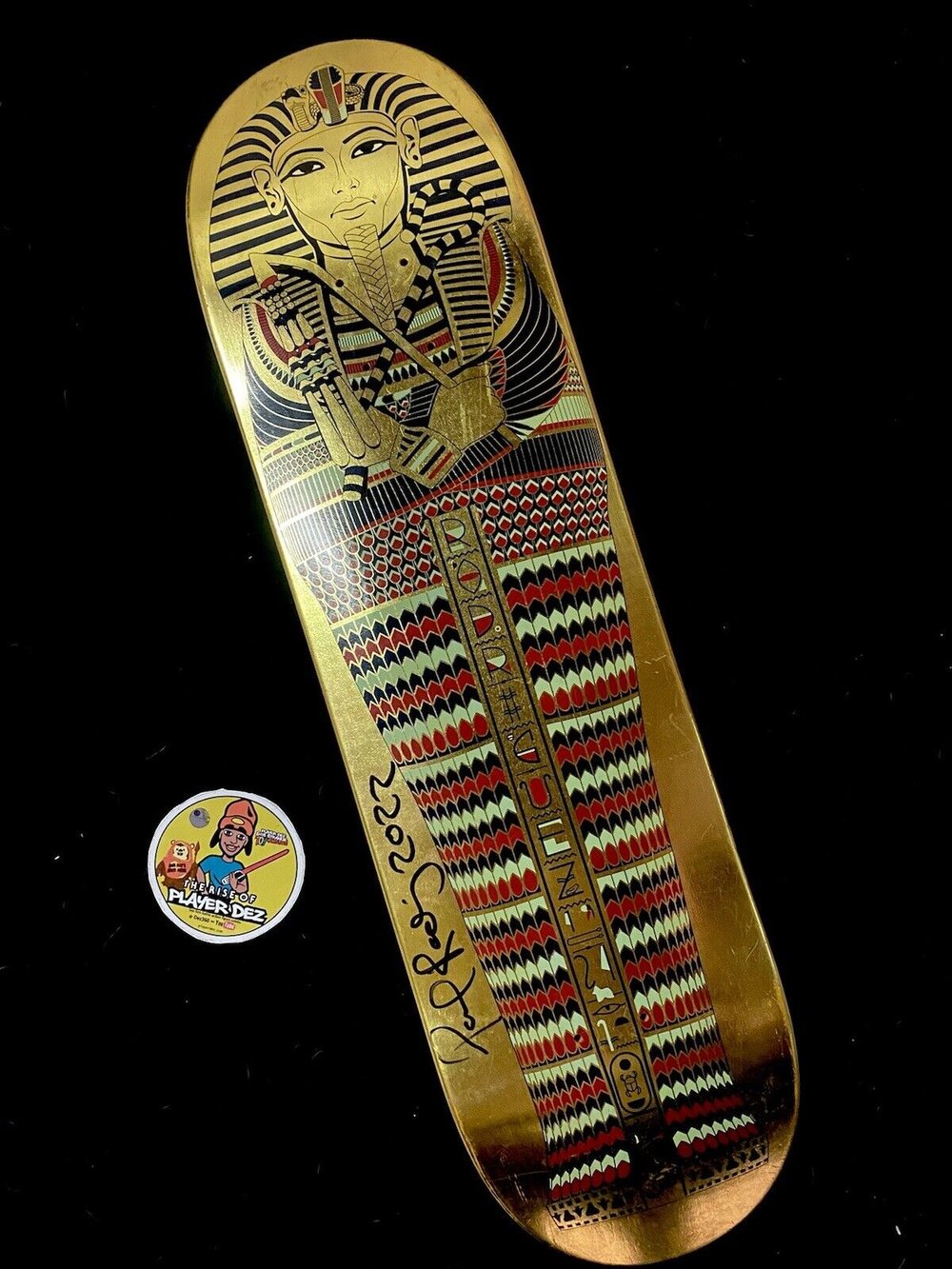 Signed Paul Rodriguez Primitive Autographed Skateboard Deck Egyptian Pharoah