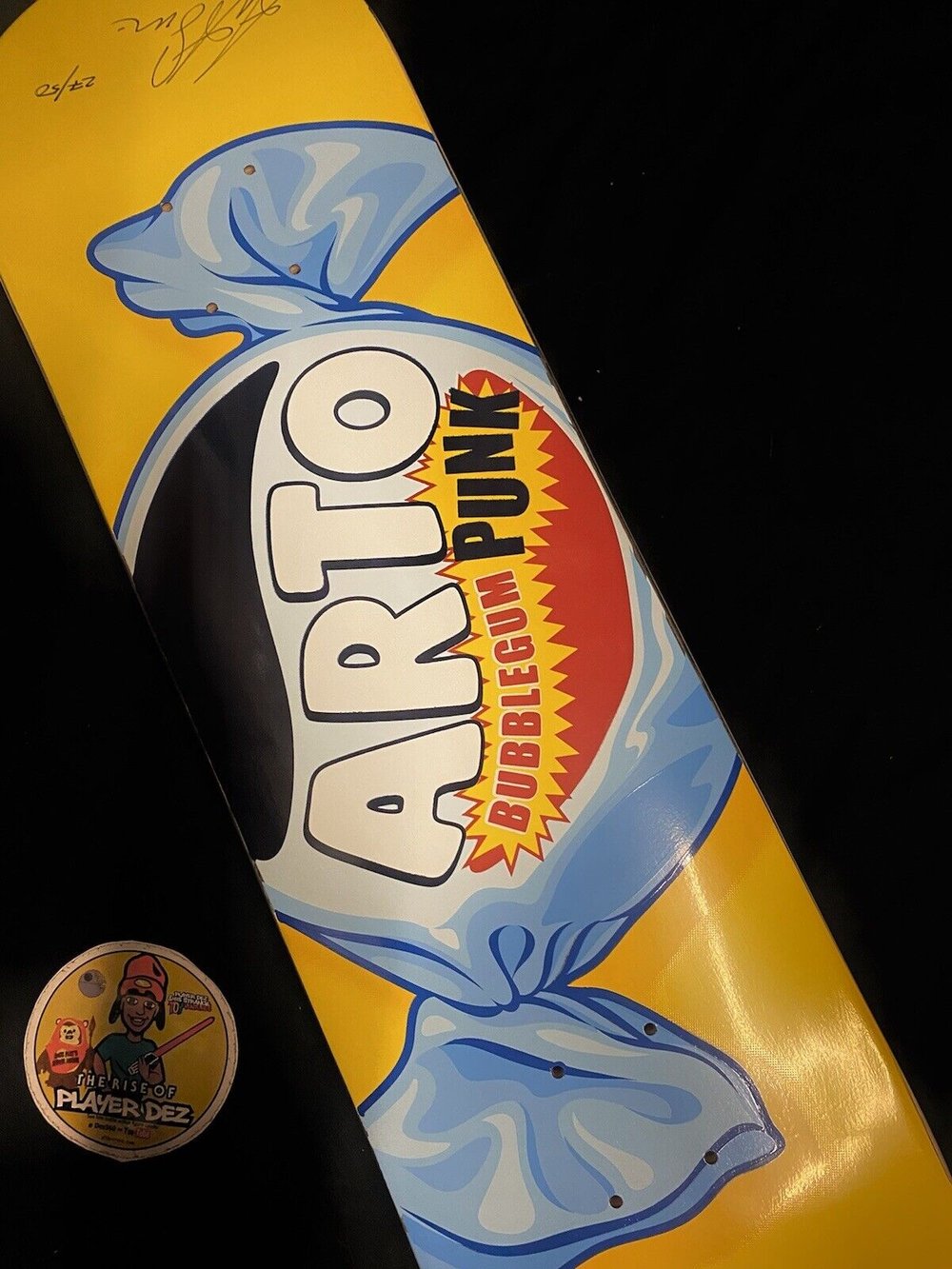 Signed Arto Saari FLIP Autographed Skateboard Deck Bubble Gum Pro Model