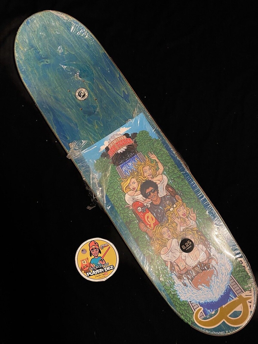 Signed Nick Tucker Debut Pro Primitive Autographed Skateboard Deck Splash Mountain