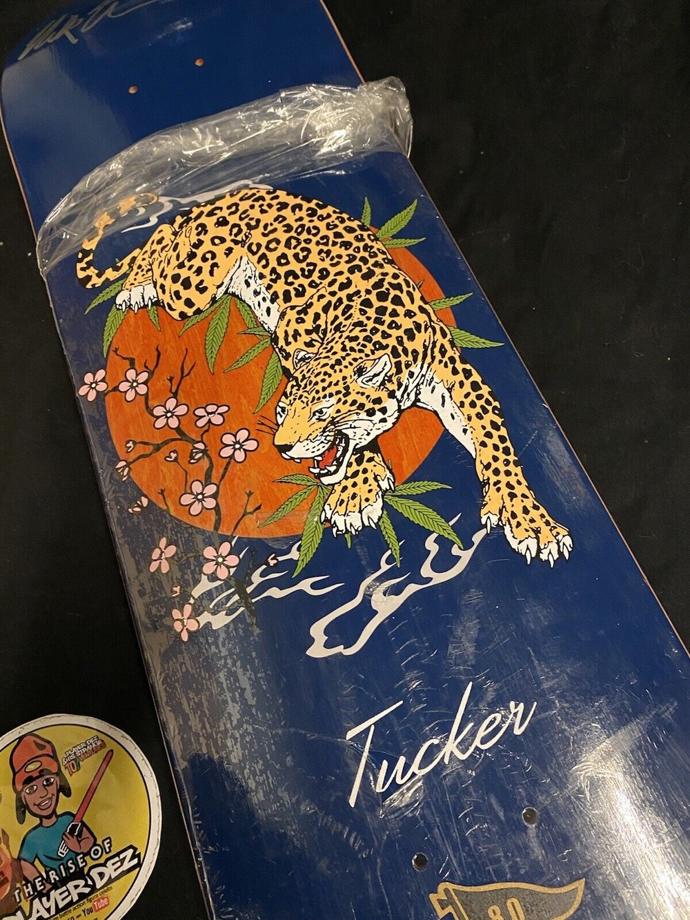 Signed Nick Tucker Primitive Autographed Skateboard Deck Jaguar Spirit Animal