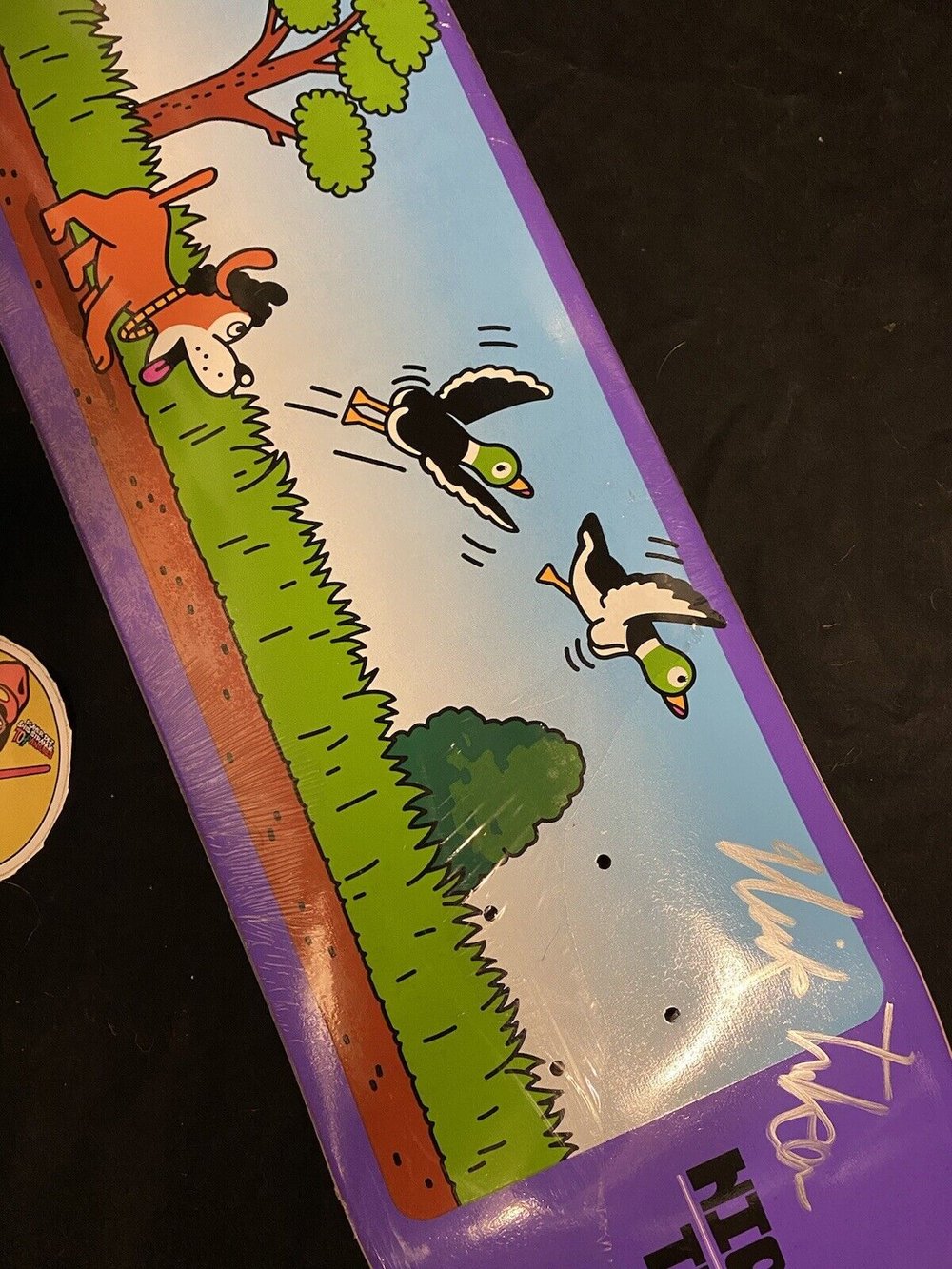 Signed Nick Tucker Primitive Duck Hunter Super Nintendo Autographed Skateboard Deck