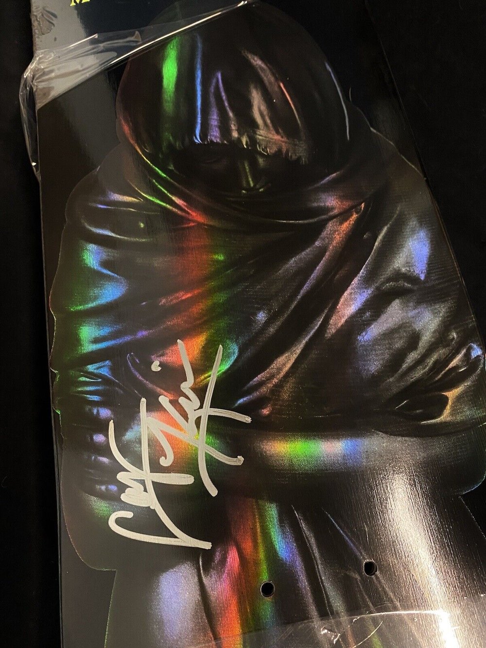 Signed Clay Kreiner Madness Autographed Skateboard Deck Shelter Impact Holofoil