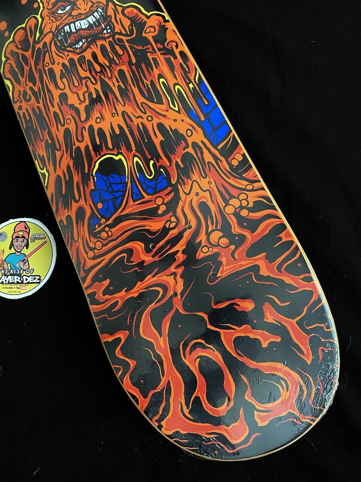 Signed Allen Losi Santa Cruz Schmitt Stix Autographed Skateboard Deck Muck Monster