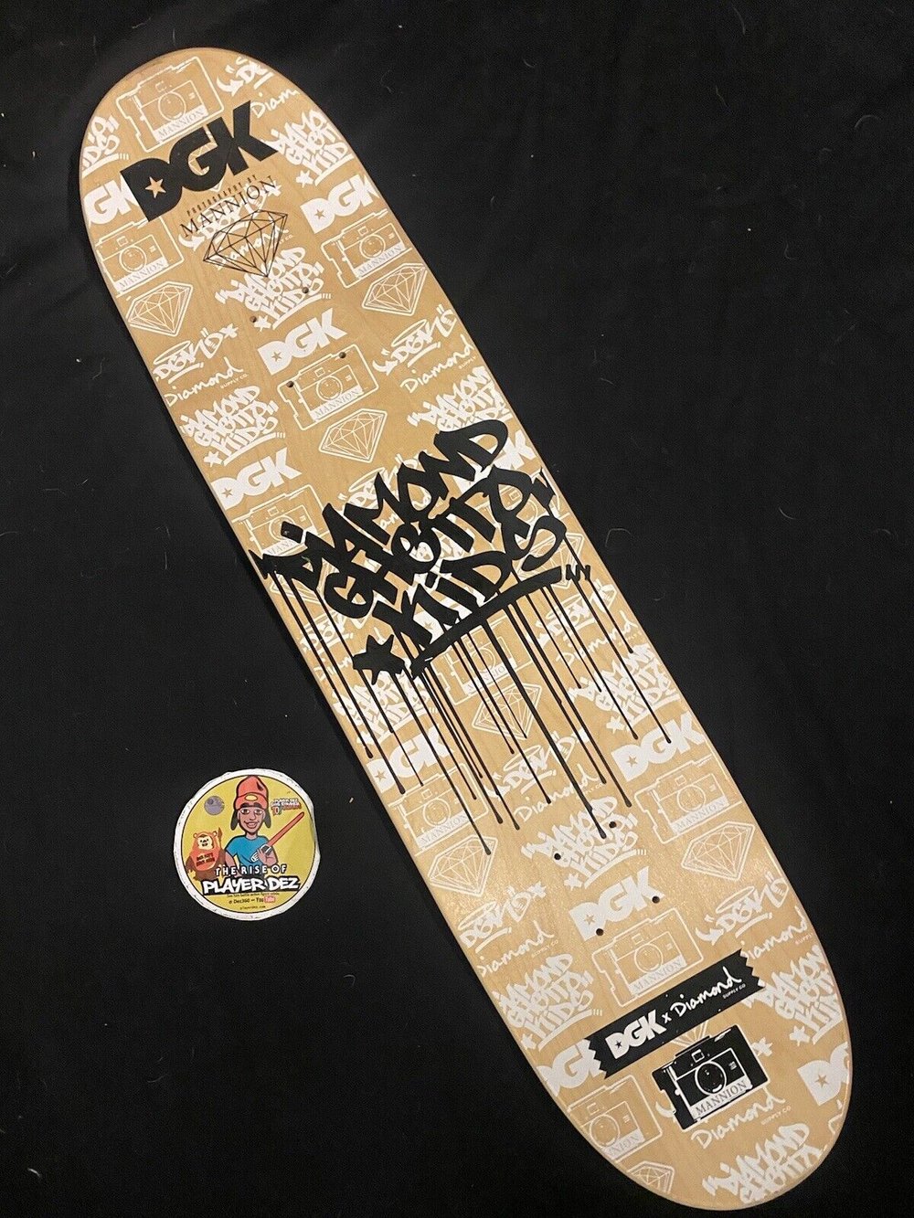 Signed Boo Johnson Stevie Williams DGK Skateboard Deck Diamond Dirty Ghetto Kids Autographed