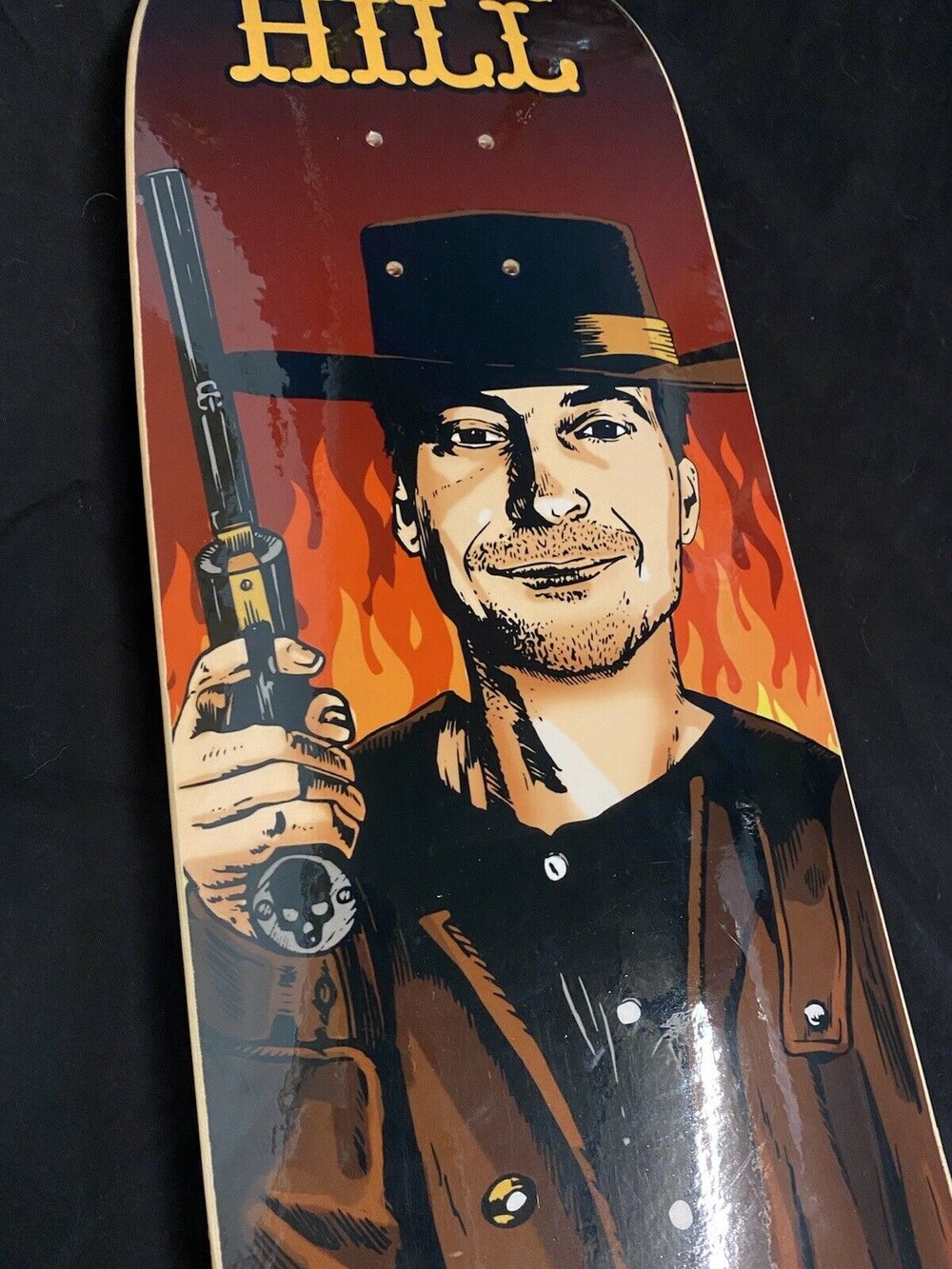 Signed Frankie Hill Cowboy Slick Autographed Skateboard Deck