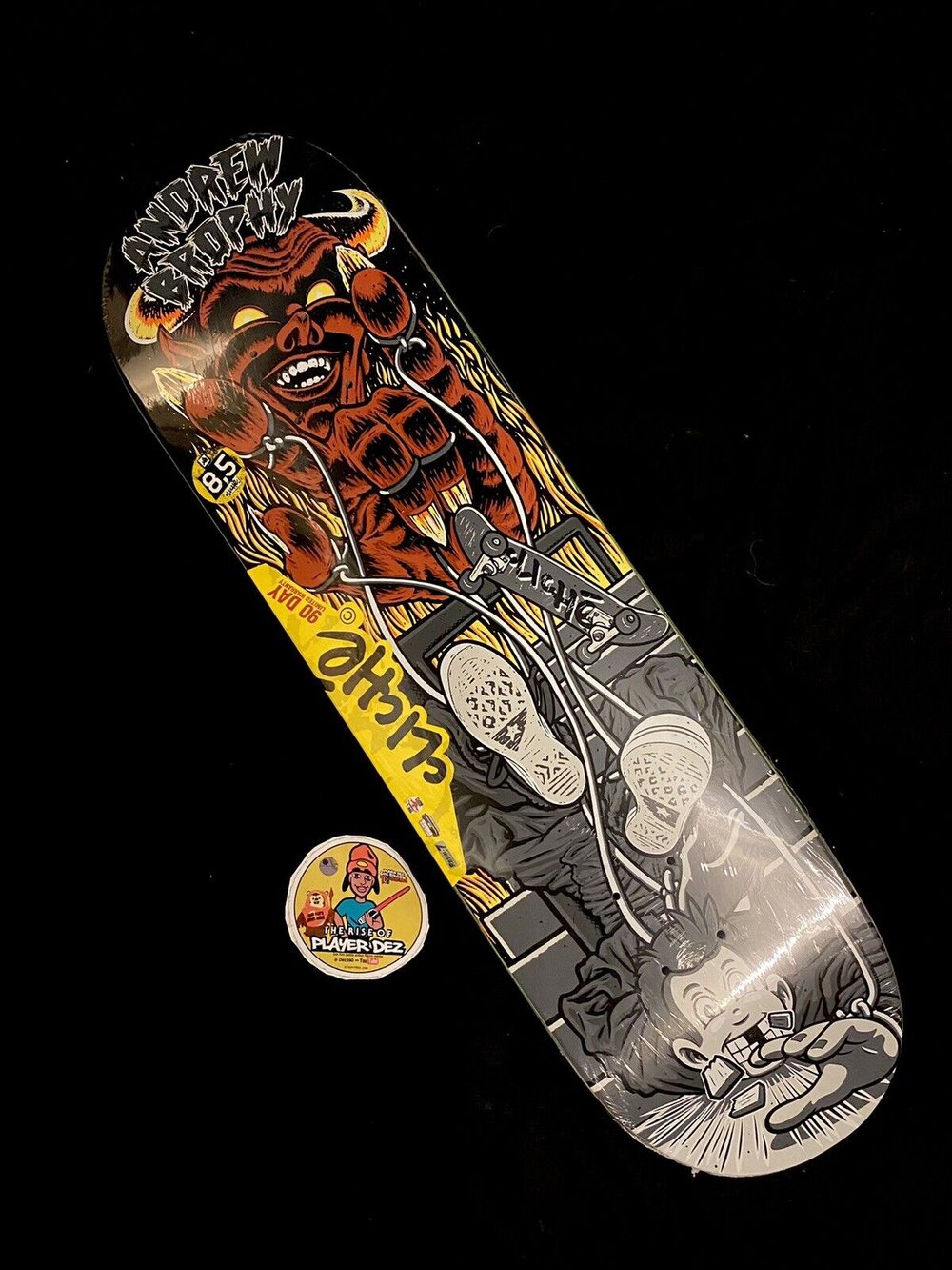 Signed Sean Cliver Master Of Puppets Cliche Autographed Skateboard Deck Andrew Brophy