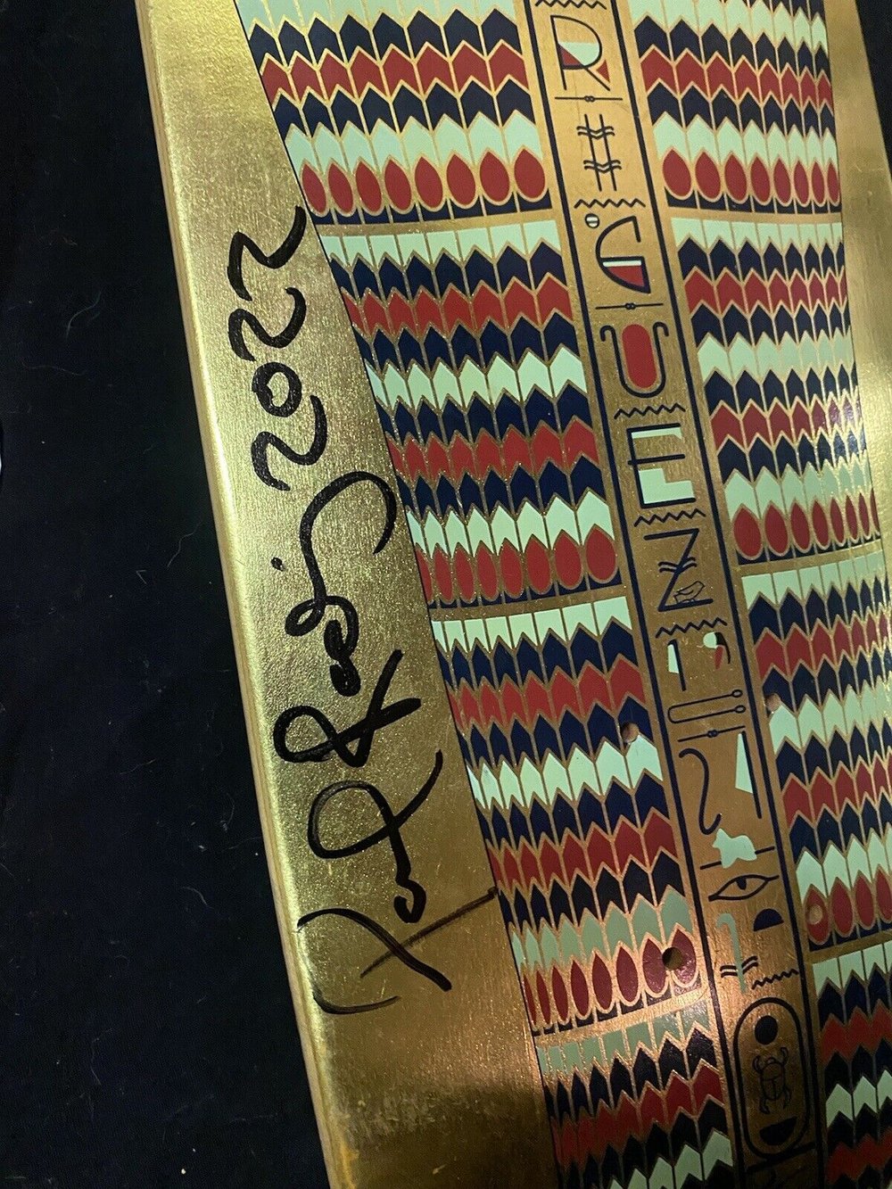 Signed Paul Rodriguez Primitive Autographed Skateboard Deck Egyptian Pharoah