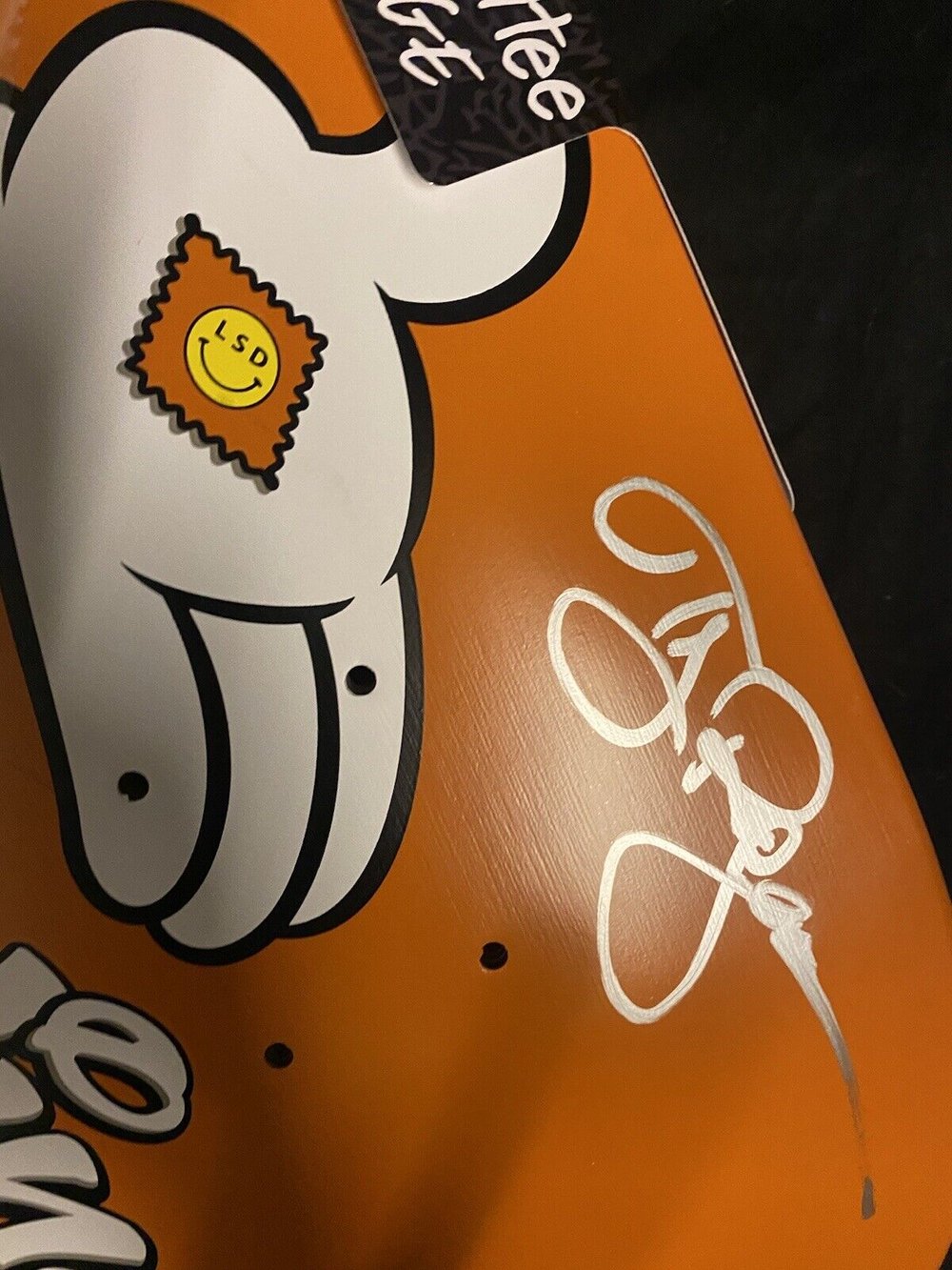 Signed TJ Rogers Blind Autographed Skateboard Deck Reaper LSD Tabs