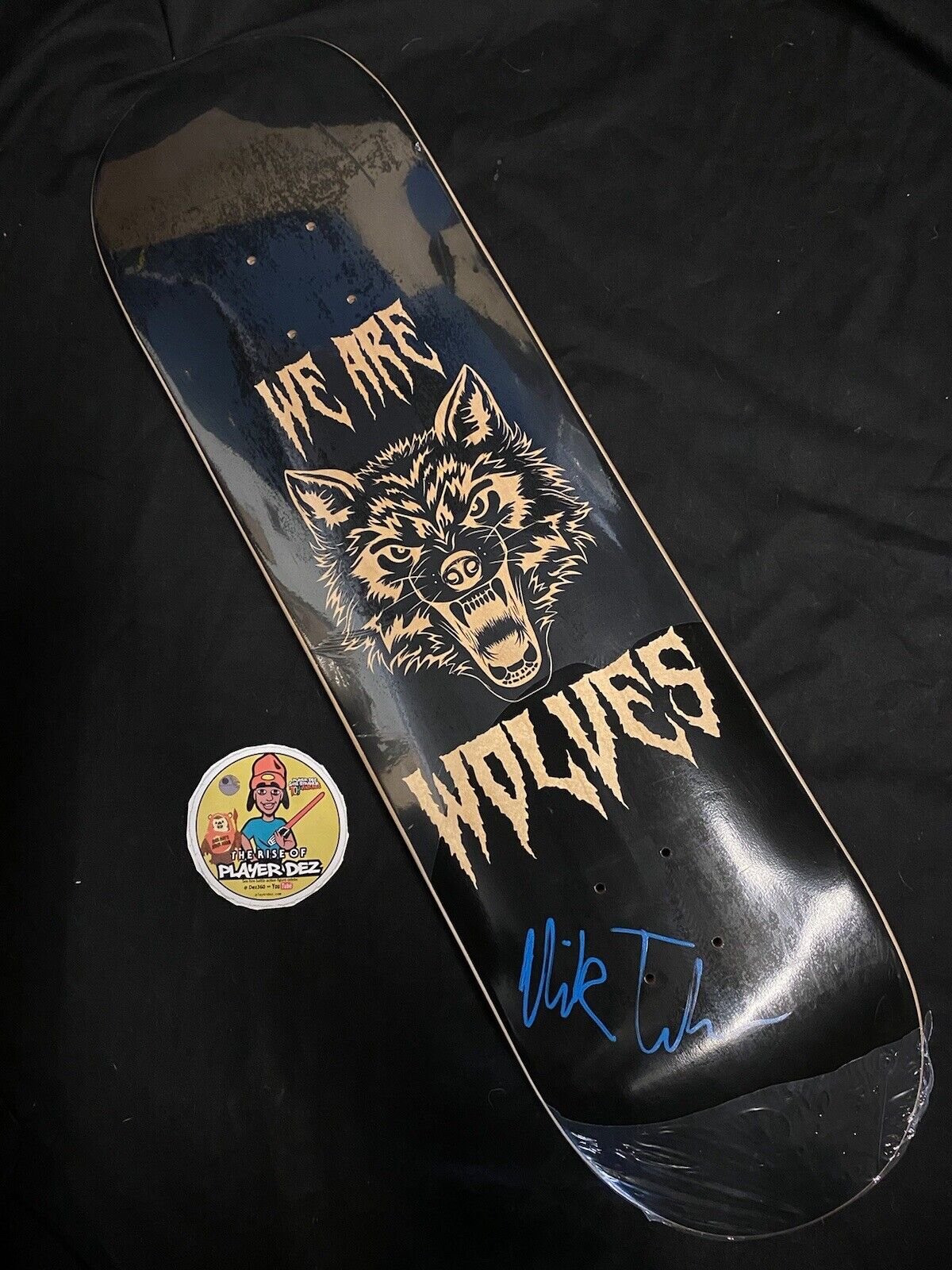 Signed Nick Tucker Unreleased 1 of 1 We Are Wolves Holographic Autographed Skateboard Deck