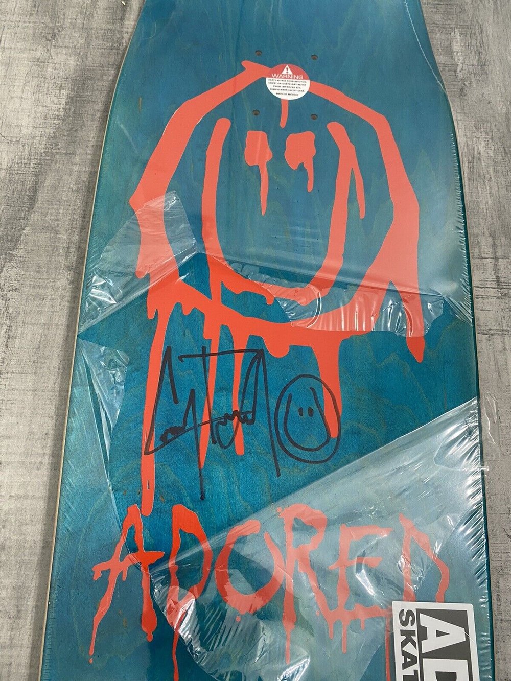 Signed Corey Duffel She Stabber Adored Autographed Skateboard Deck