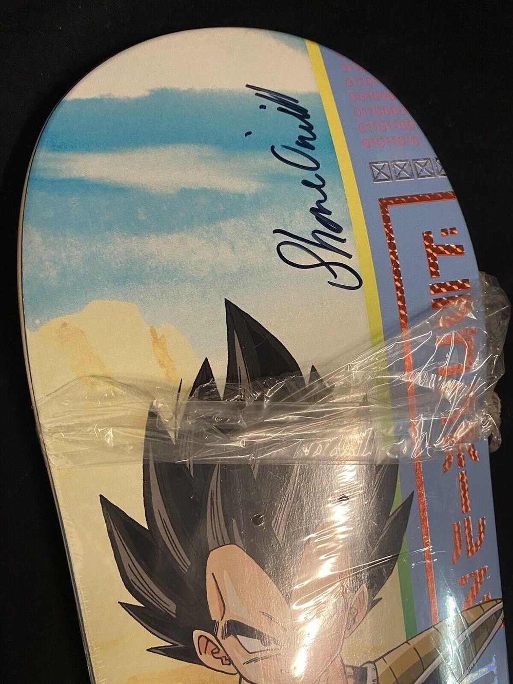 Signed Shane O'Neill Primitive Dragon Ball Z Vegeta Autographed Skateboard Deck