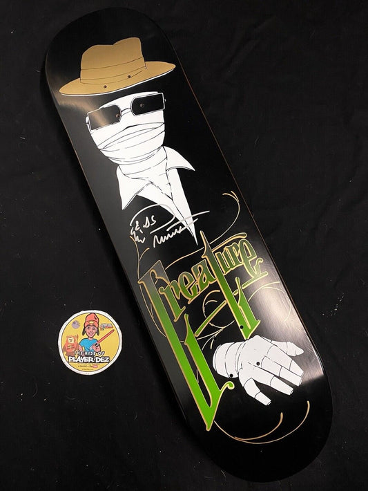 Signed Darren Navarrette Creature Autographed Skateboard Deck Invisible Man