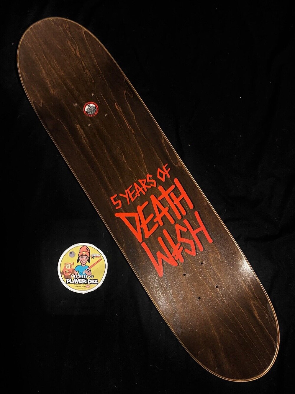 Signed Jamie Foy Deathwish Autographed Skateboard Deck Gold Credo