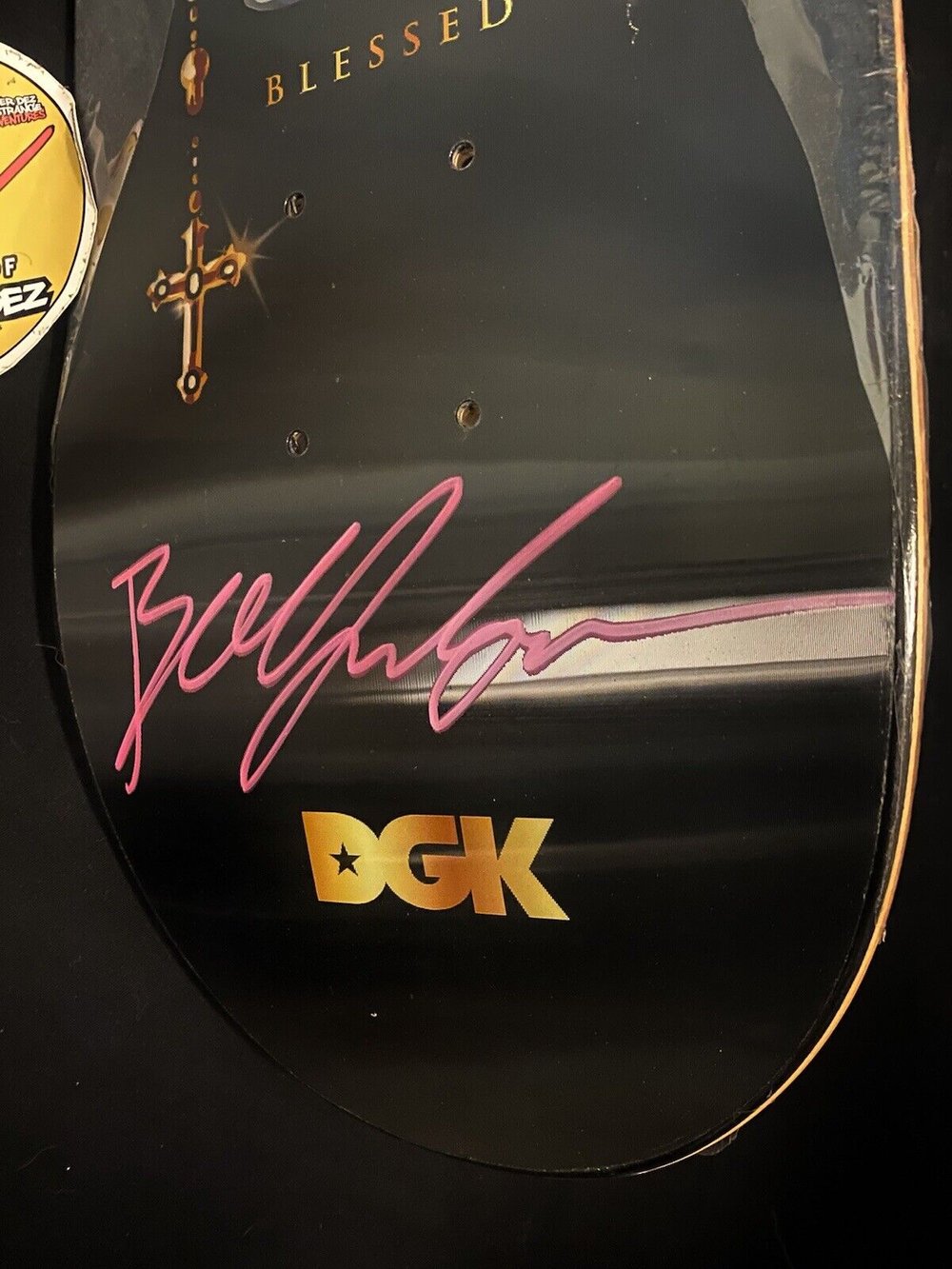 Signed Boo Johnson Stevie Williams DGK Autographed Skateboard Deck Lenticular Blessed