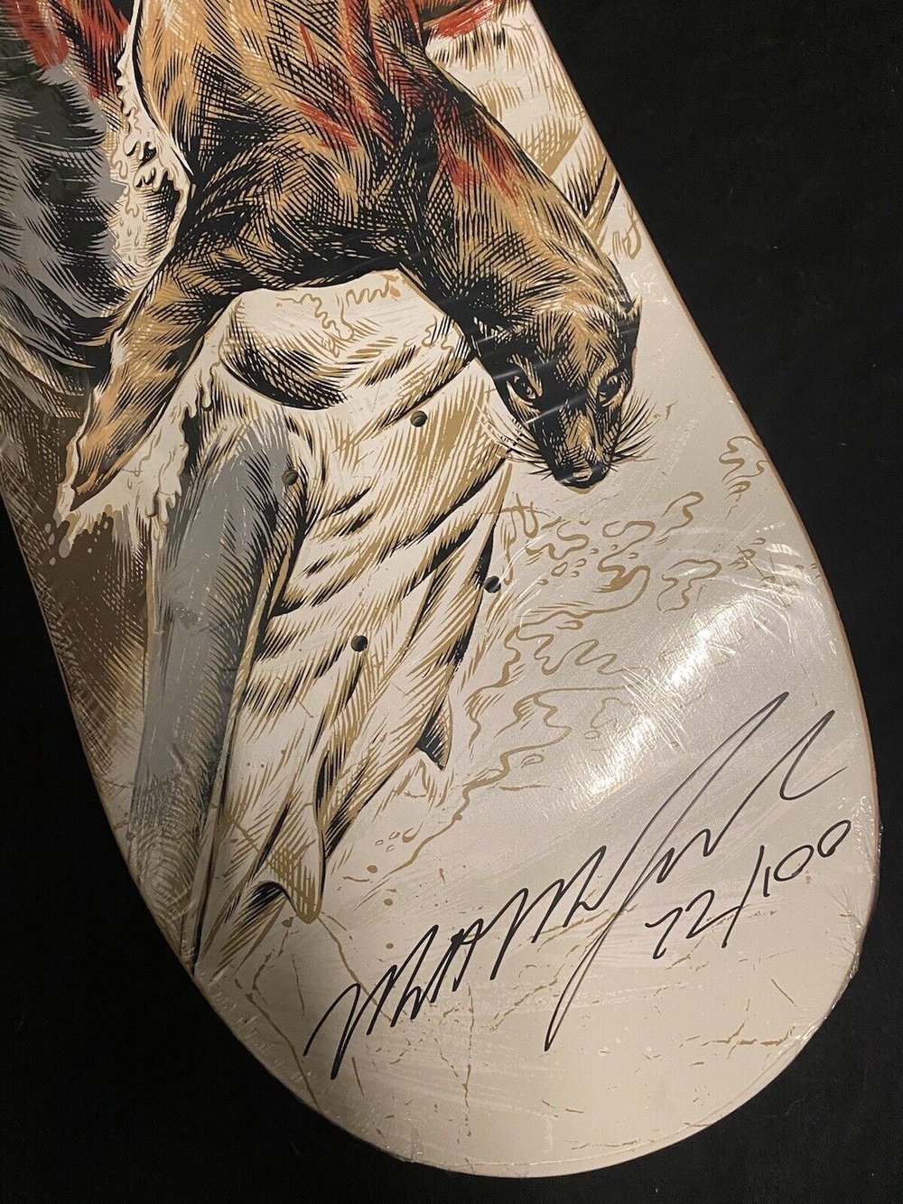 Signed Matt Mumford Jaws Animal Kingdom Slave Autographed Skateboard Deck