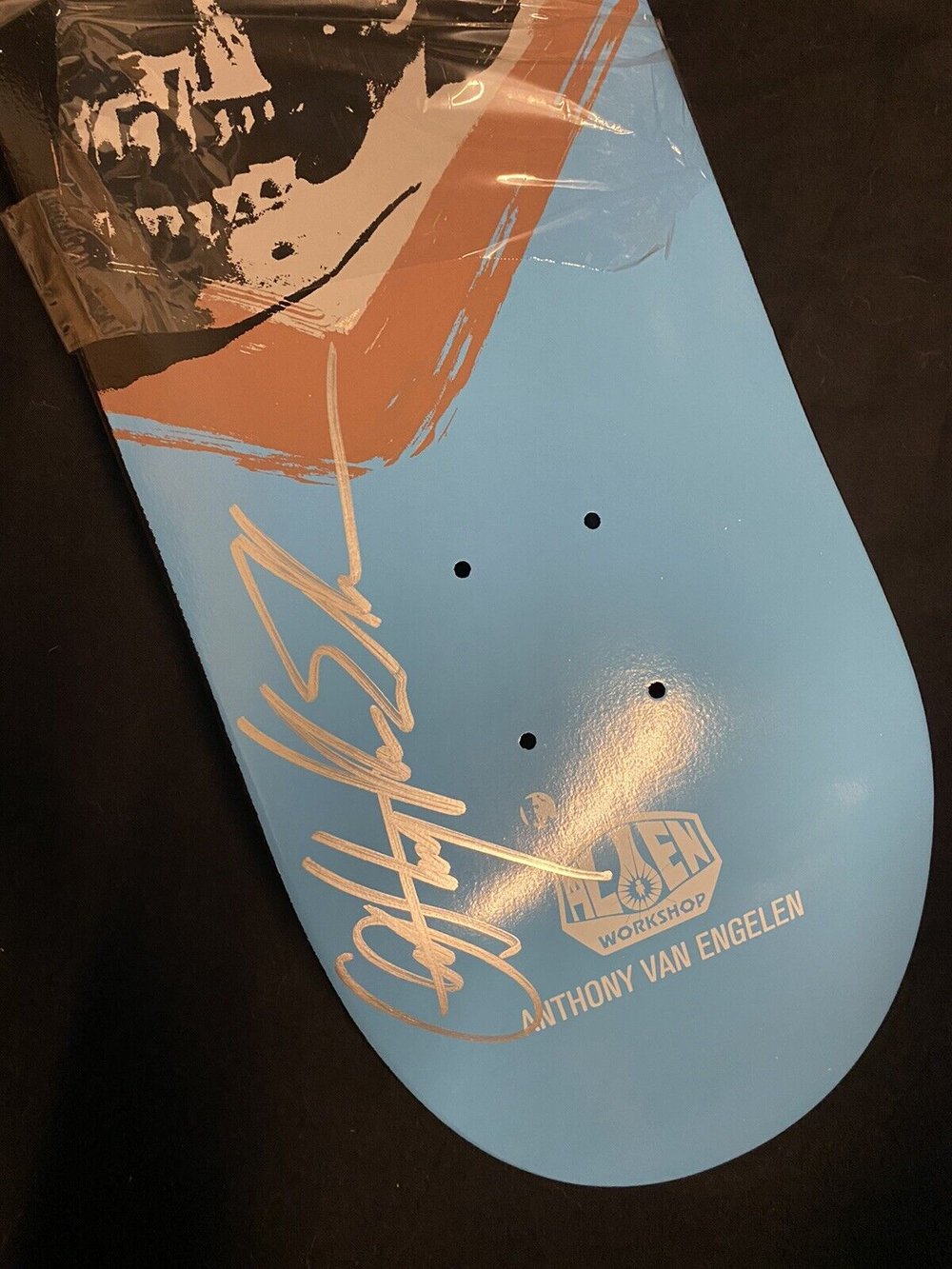 Signed Anthony Van Engelen AVE Andy Warhol Alien Workshop Autographed Skateboard Deck