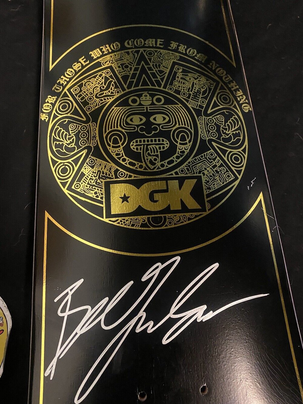 Signed Boo Johnson DGK Autographed Skateboard Deck Aztec Calendar Dirty Ghetto Kids