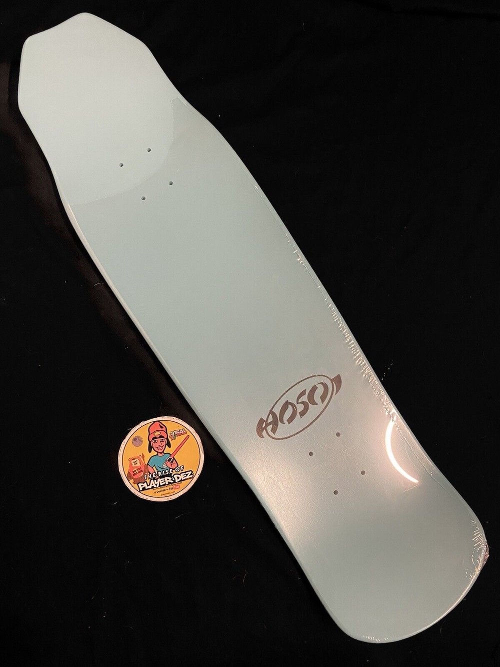 Signed Christian Hosoi Pops Lion Christ Air Autographed Skateboard Deck Turquoise