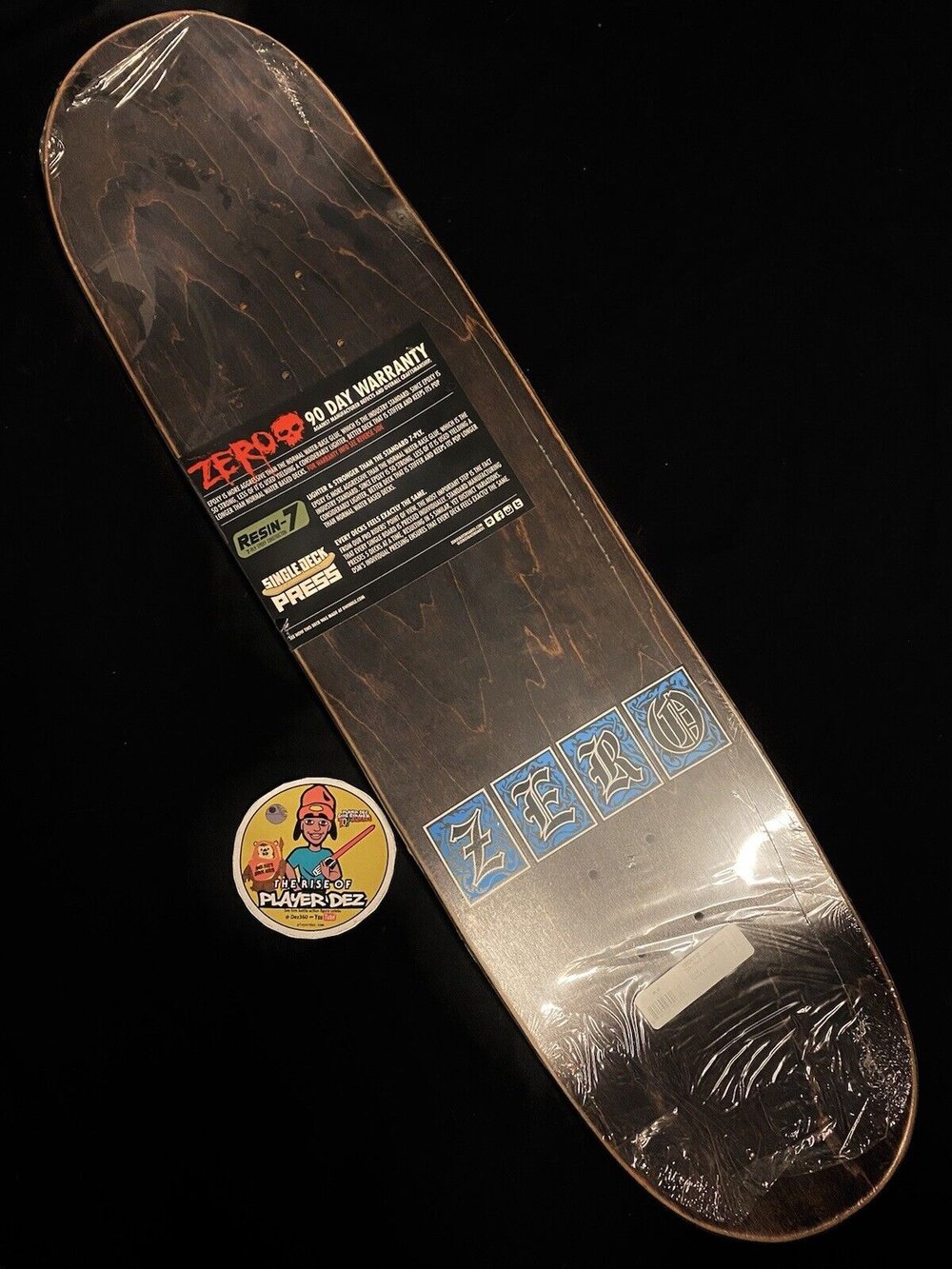 Signed Forrest Edwards Autographed Skateboard Deck MISPRINT Zero Black Jesus Crown