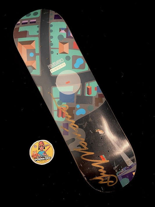 Signed Guy Mariano Numbers Autographed Skateboard Deck