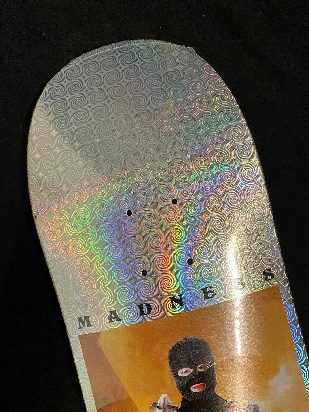 Signed Clay Kreiner Madness Autographed Skateboard Deck Impact Mask Holographic