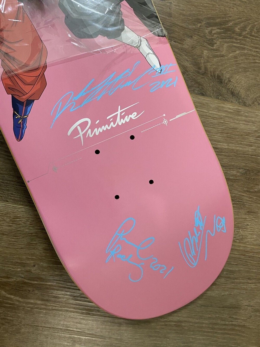 Signed Robert Neal Paul Rodriguez Carlos Ribeiro Primitive Autographed Deck Dragon Ball Super