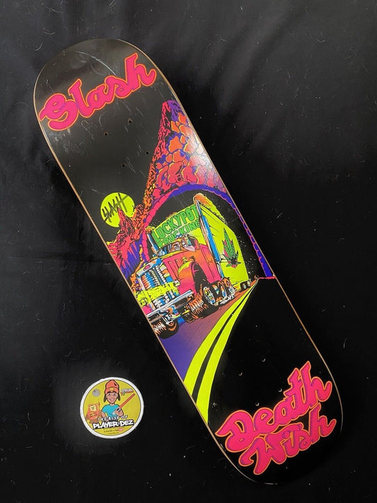 Signed Brian SLASH Hansen Deathwish Autographed Skateboard Deck Luckypot Trucking