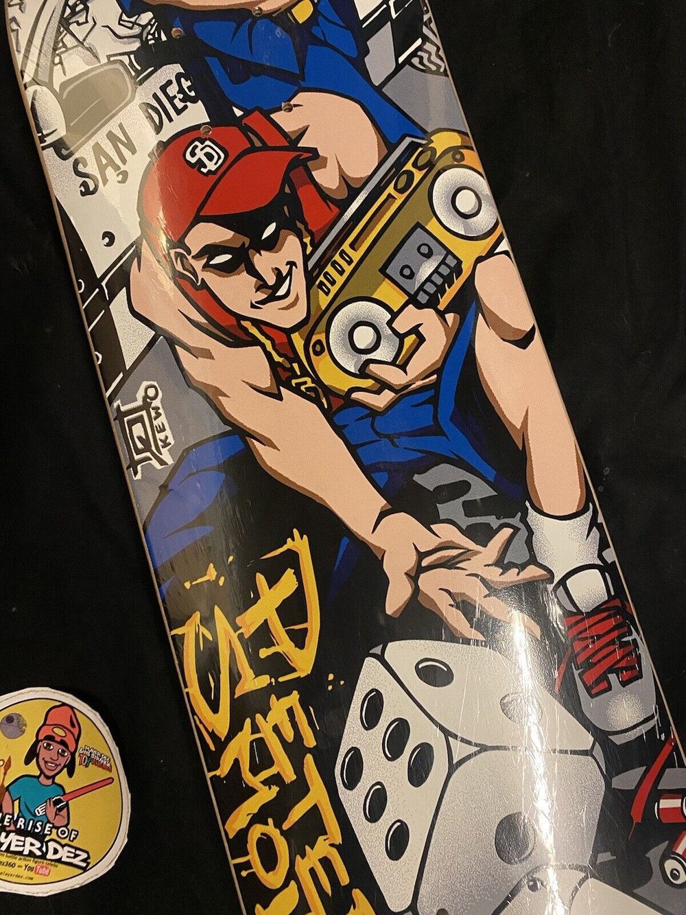 Signed Peter Smolik Shorty’s Dice Roll Autographed Skateboard Deck