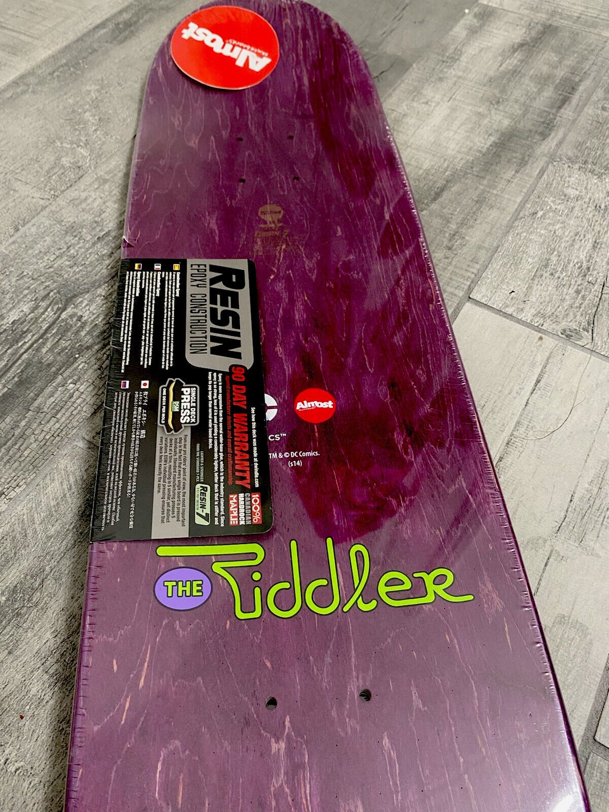 Signed Rodney Mullen Almost Riddler Autographed Skateboard Deck