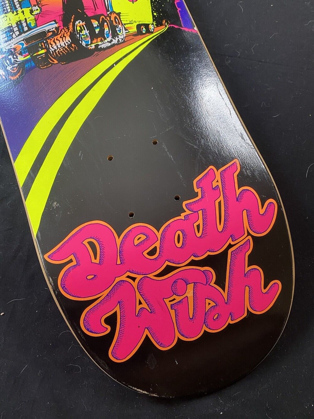 Signed Brian SLASH Hansen Deathwish Autographed Skateboard Deck Luckypot Trucking