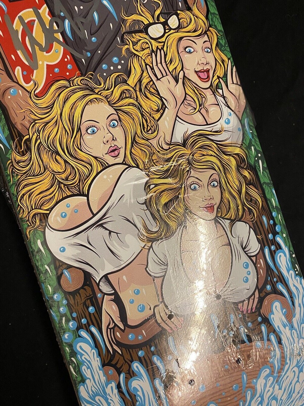 Signed Nick Tucker Debut Pro Primitive Autographed Skateboard Deck Splash Mountain