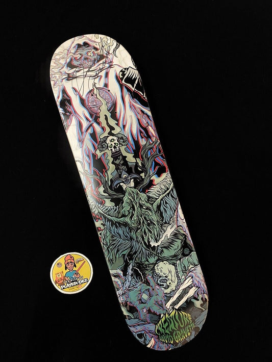 Signed David Gravette Creature Ritual 3D Autographed Skateboard Deck