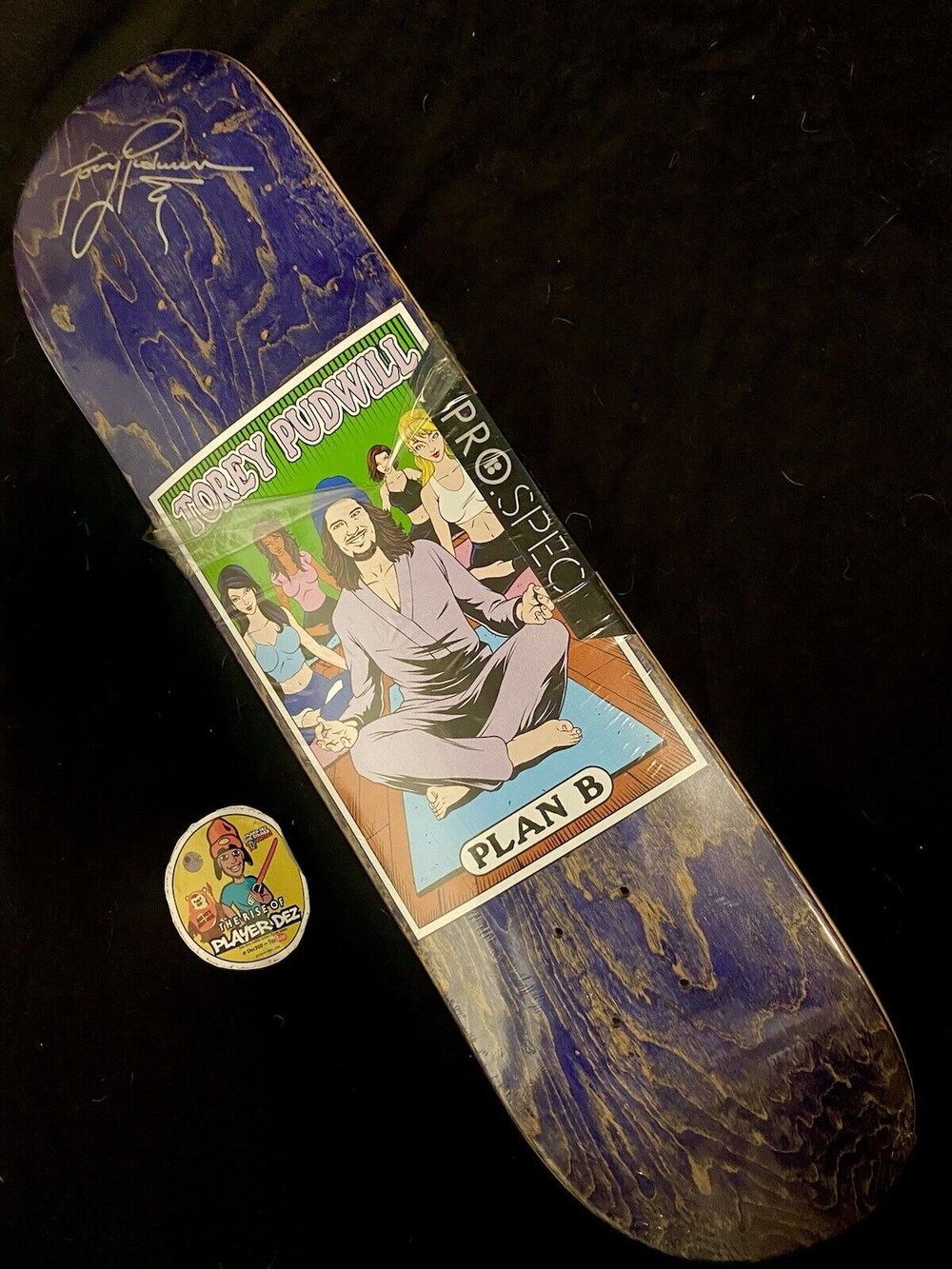 Signed Torey Pudwill Plan B Alter Ego Autographed Skateboard Deck