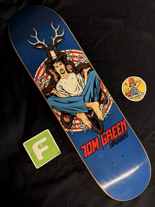 Sean Cliver Signed Tom Green Deerman Autographed Birdhouse Skateboard Deck