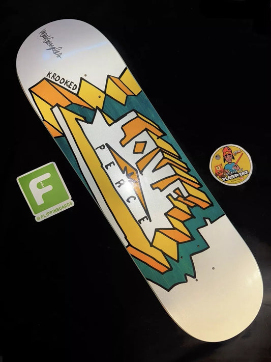 Mark Gonzales Signed Peace Love Autographed Krooked Skateboard Deck Limited Edition