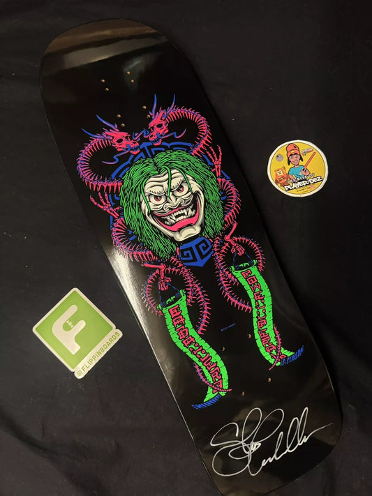 Steve Caballero Signed Blacklight Joker Autographed Skateboard Deck Powell Peralta