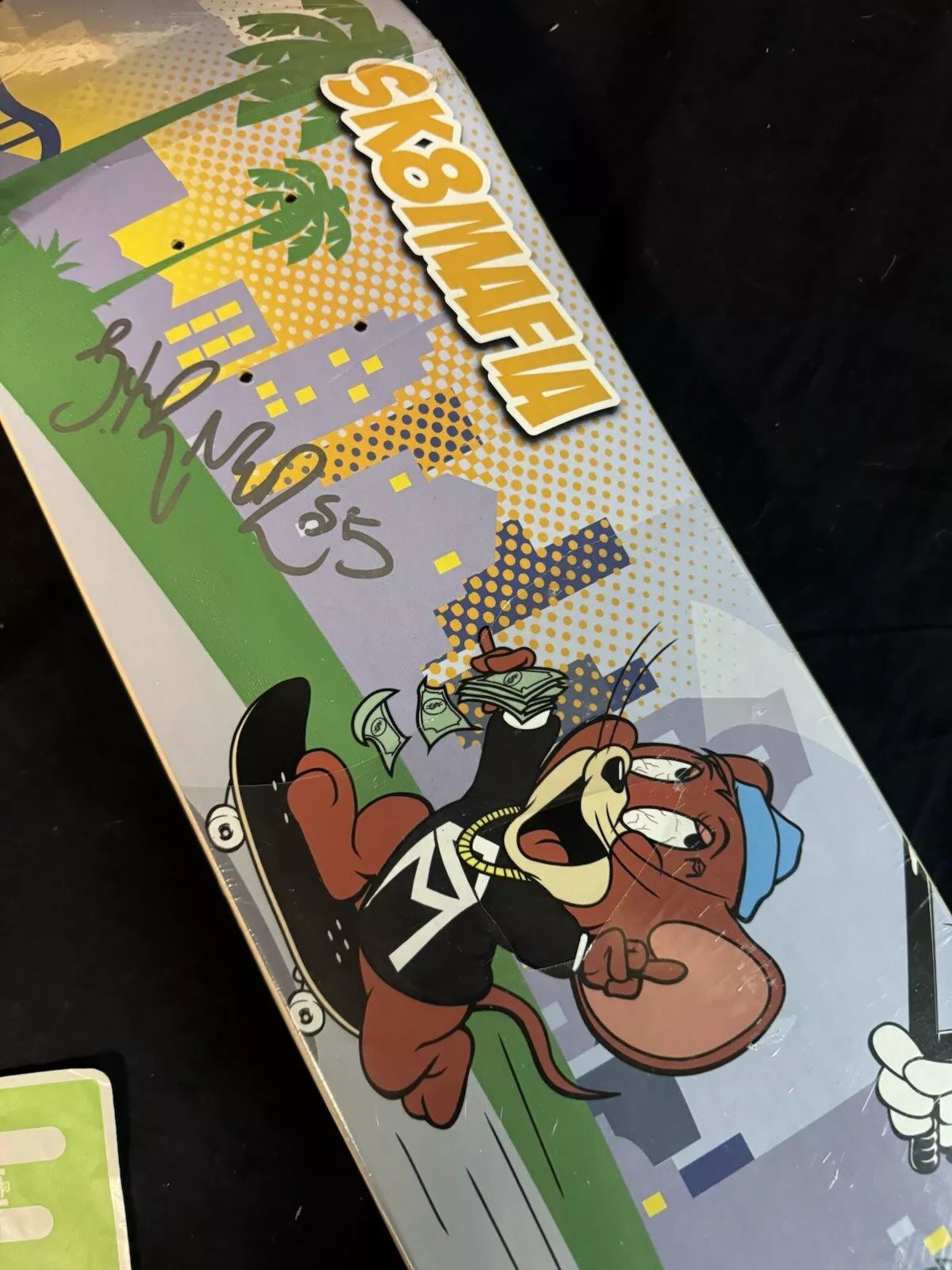 Brandon Turner Signed Tom And Jerry Autographed Sk8mafia Skateboard Deck Police Cops