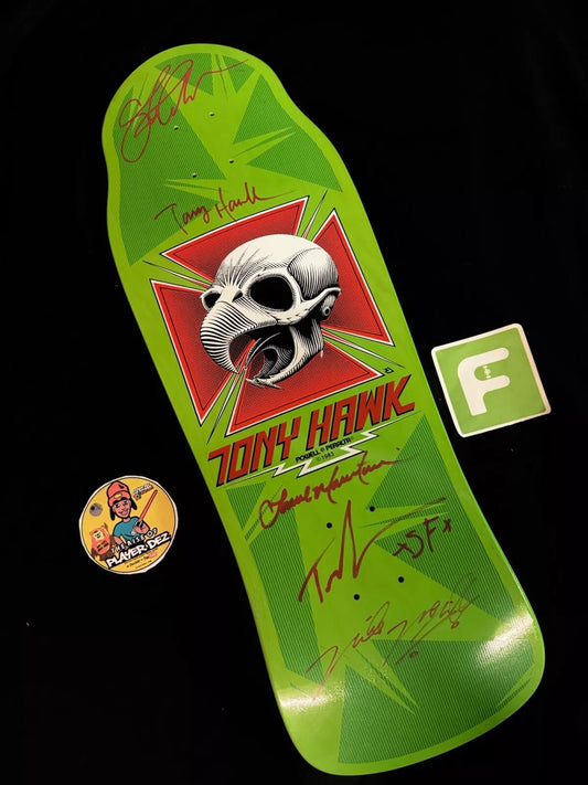 Tony Hawk Bones Brigade Team Signed Series 15 Powell Peralta Autographed Skateboard Deck