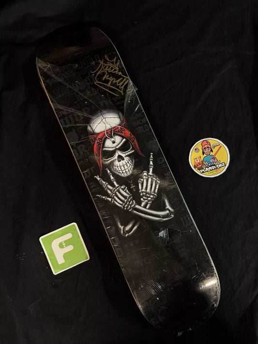 Kareem Campbell Signed Bandana World Industries Autographed Skateboard Deck