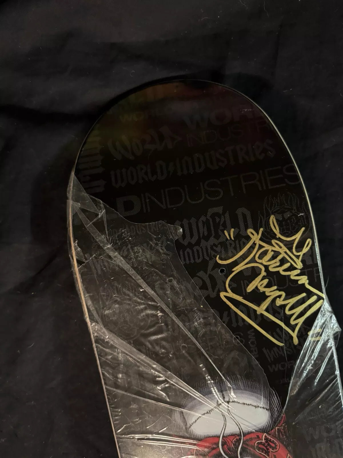 Kareem Campbell Signed Bandana World Industries Autographed Skateboard Deck