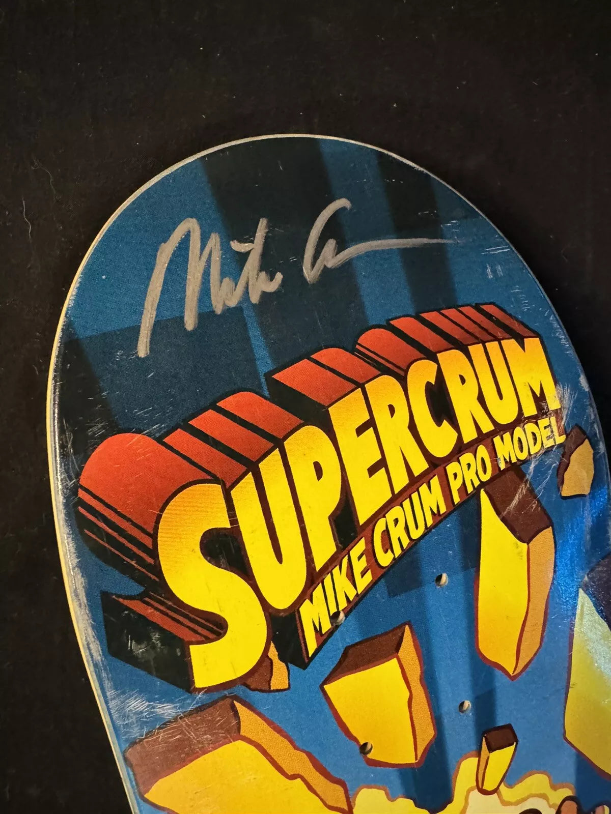 Mike Crum Signed SuperCrum World Industries Autographed Skateboard Deck