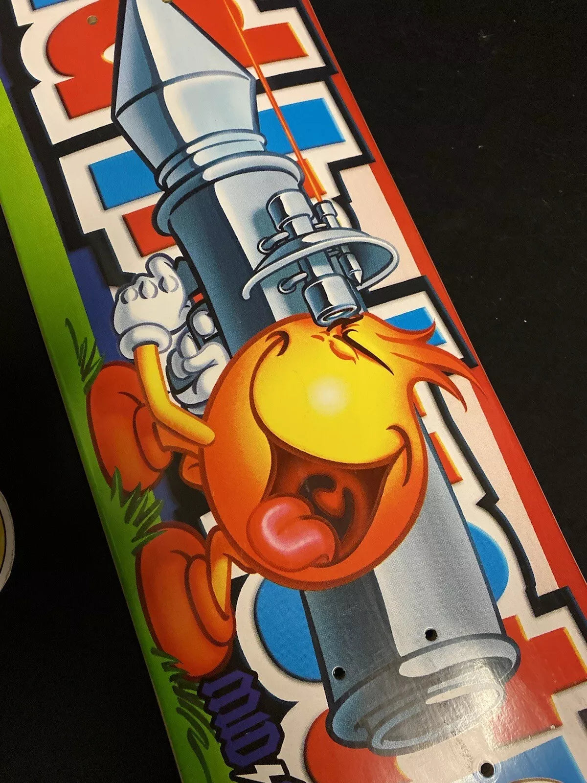 World Industries Wet Willy Flame Boy Bazooka Rocket Skateboard Deck