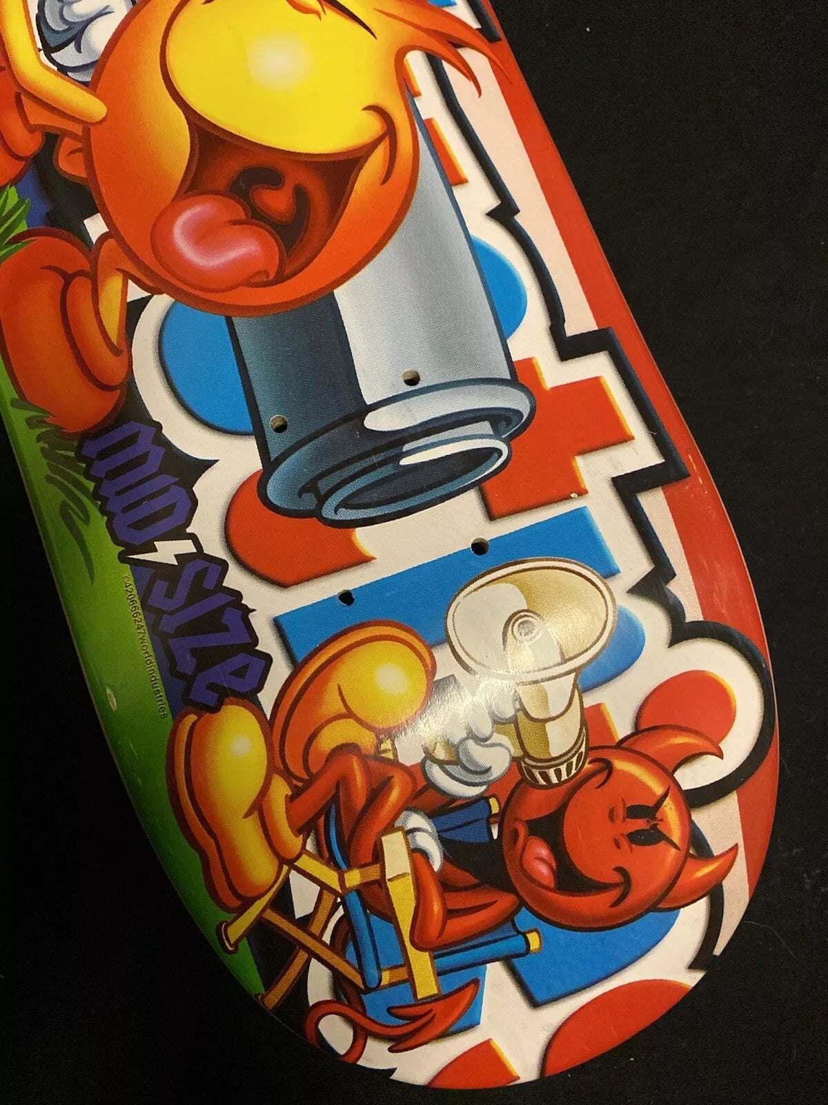 World Industries Wet Willy Flame Boy Bazooka Rocket Skateboard Deck