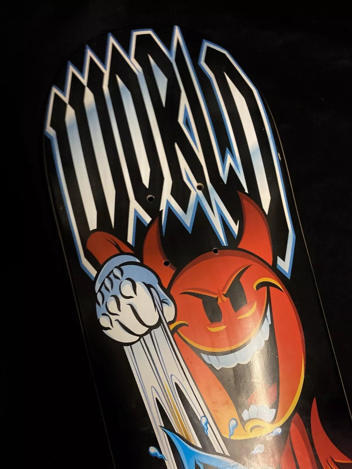 World Industries Devil Man Wet Willy Wedgie Skateboard Deck Flame Boy